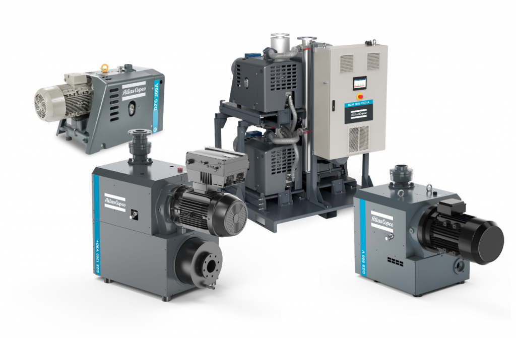 Bombas de Vacío de Garras Secas Atlas Copco.
