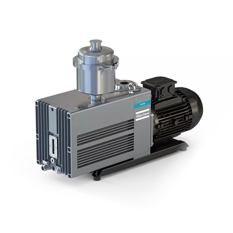 Bomba de vacío de paletas rotativas de doble etapa sellada con aceite de la serie Atlas Copco GVD 045-085.